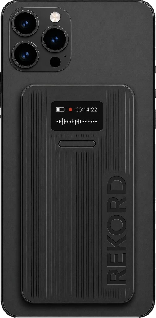 REKORD Go on the back of an iPhone
